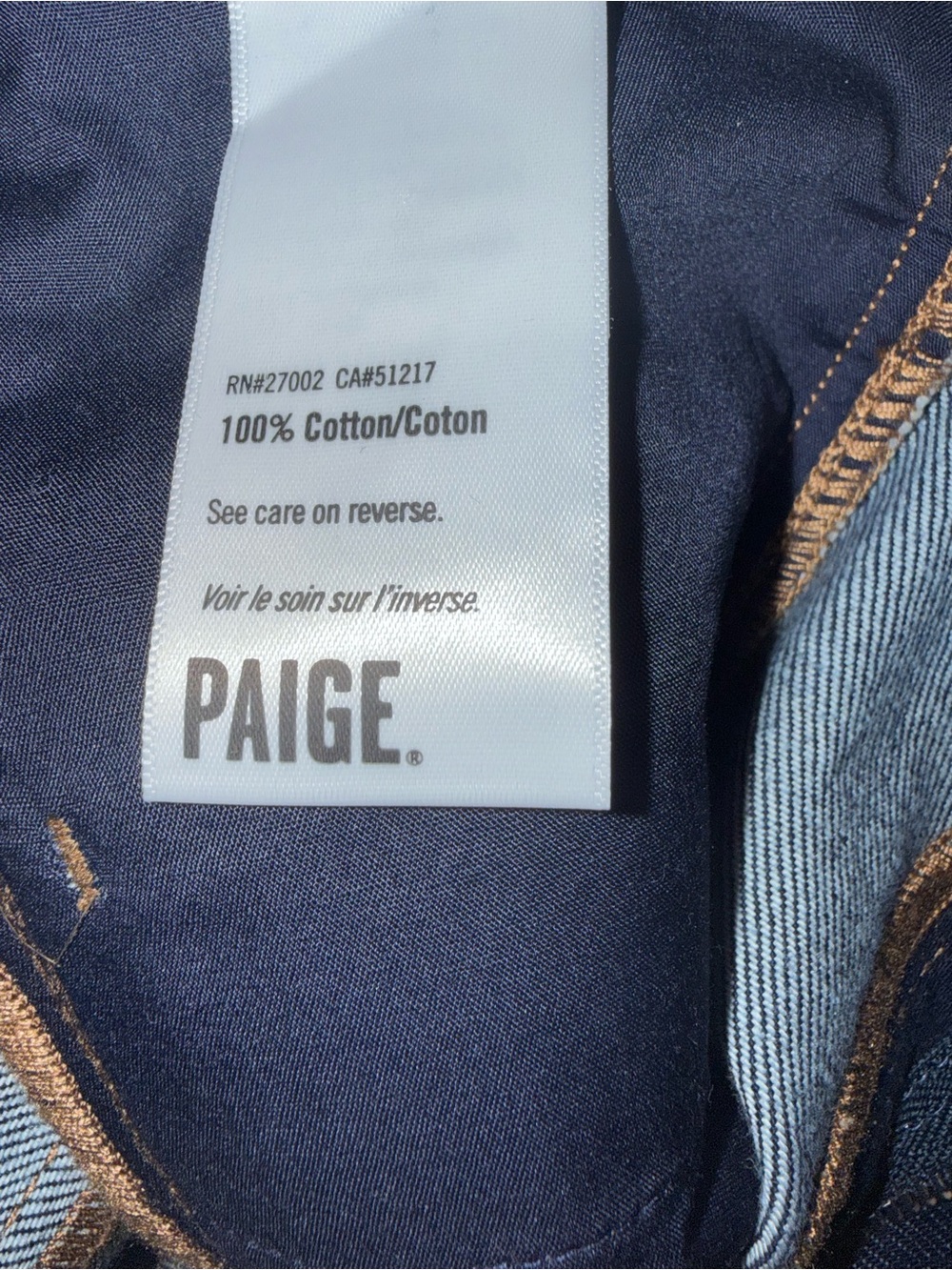 NWOT Paige Skye high waist Dark Indigo Wide-Leg Jeans - Women's - Picture 7 of 7